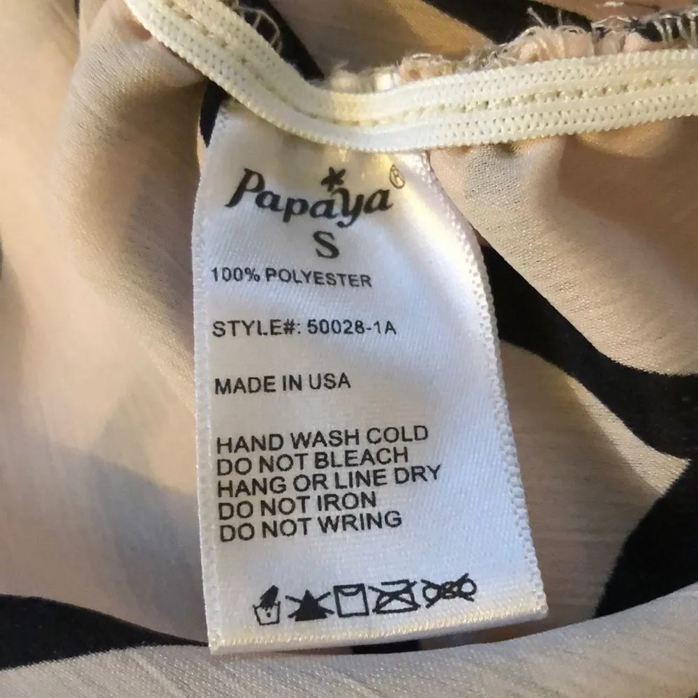 Papaya Strapless Blouse with Built In Bra S - Picture 8 of 11